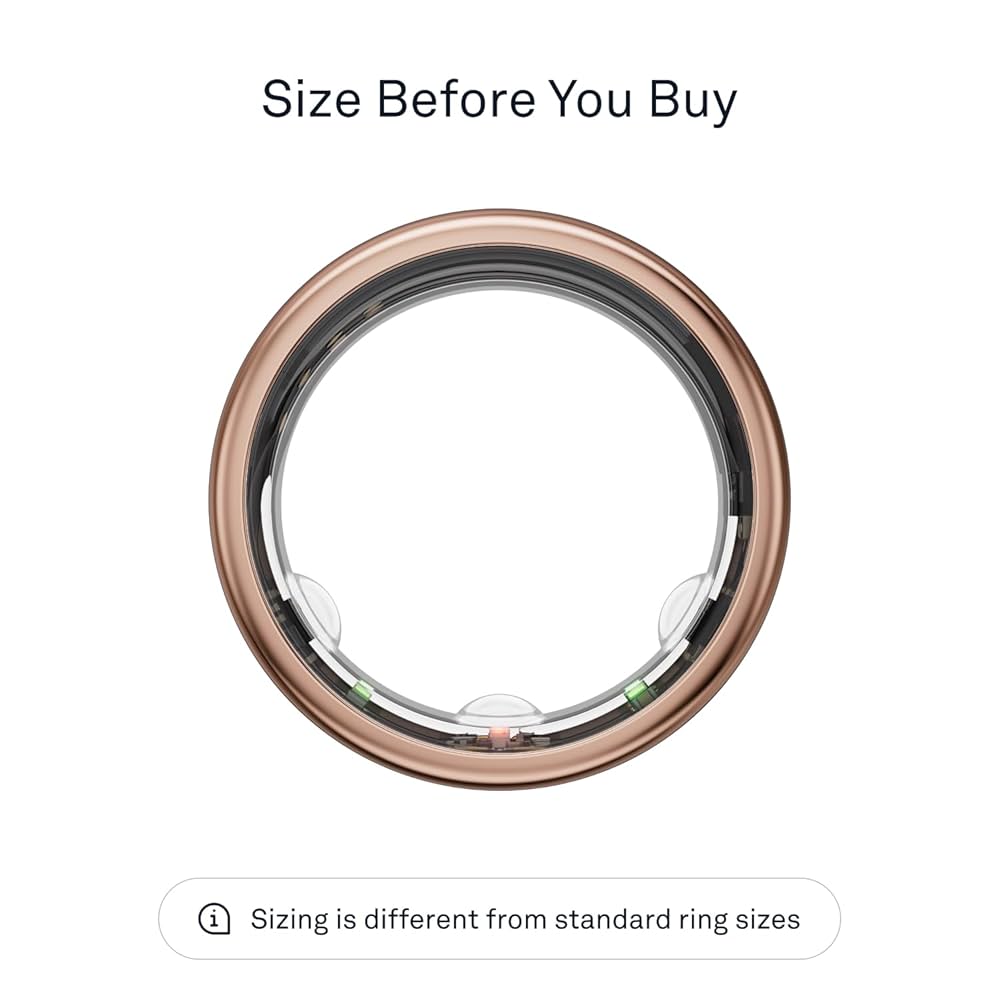Oura Ring Gen3 Horizon - Rose Gold - Size 7 - Smart Ring